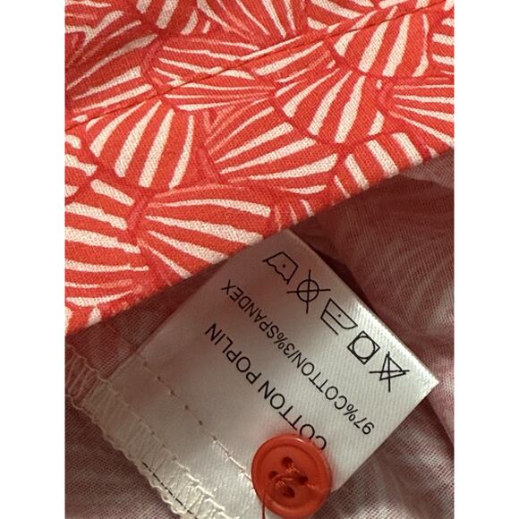 Taylor Tillman Chloe Midi Shirt Dress Amalfi Coast Red White Size XS - Picture 3 of 4